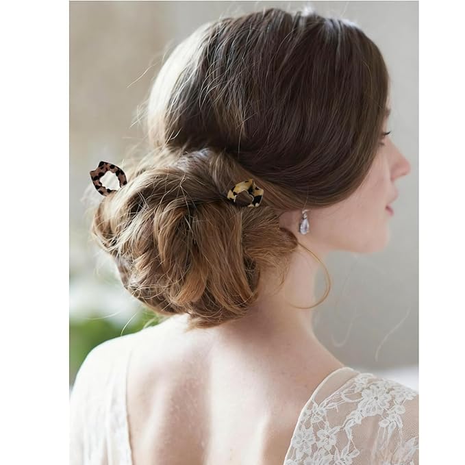 French Hair Pins, an Elegant 3Pc Set Of Women Prestige Hair Pin, Featuring Cat-Shaped Hairpins With a Curved Shape That Conforms to the Head and is Suitable for Thick Hair