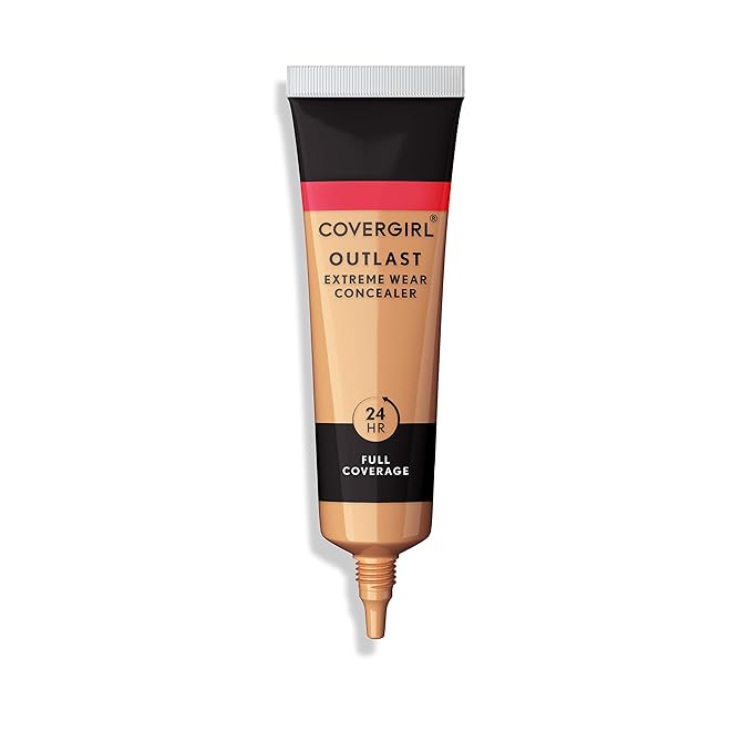 COVERGIRL Outlast Extreme Wear Concealer, Lightweight and Waterproof, 0.78 Fl Oz, Concealer Makeup, Under Eye Concealer, Concealer for Dark Circles, Full Coverage Concealer, All Day Wear