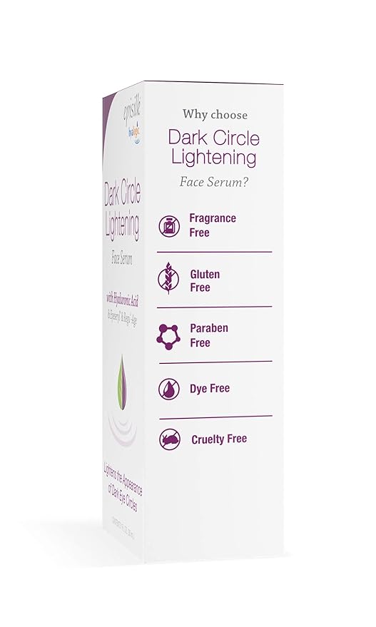 Hyalogic Dark Circle Lightening Face Serum - Treat Under Eye Dark Circles w/Hyaluronic Acid, Eveseryl & Regu-Age - Soothe, Nourish & Rejuvenate Skin - 1oz