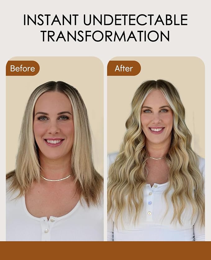 VINBAO Invisi Edge Tape in Human Hair Extensions Balayage Darker Brown Fading to Ash Brown Highlights Blonde 60g 20pcs Injection Tape in Hair Extensions 22inch #3/8/22