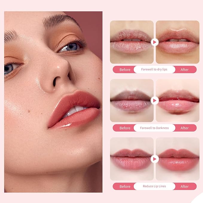 Lip Sleeping Mask Overnight Moisturizer Balm, Berry Lip Mask, Day and Night Repair Lip Balm for Improves Dryness & Cracked, Moisturize & Nourish Lip Scrubs Exfoliate Reduce Lip Lines (3pair)