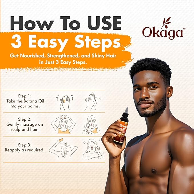 Batana Oil for Hair Growth with Rosemary, Castor, and Pumpkin Seed Oils, 100% Pure Unrefined Honduran Formula, Strengthens, Nourishes, Revives Scalp & Strands, Natural Care for All Types (3PK)