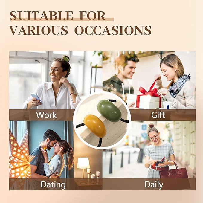 5PCS Hair Ties for Thick Hair, Elegant and Durable Geometric Design Hair Ties for Women, Hair Accessories Stretchy and Non-Damage Ponytail Holders