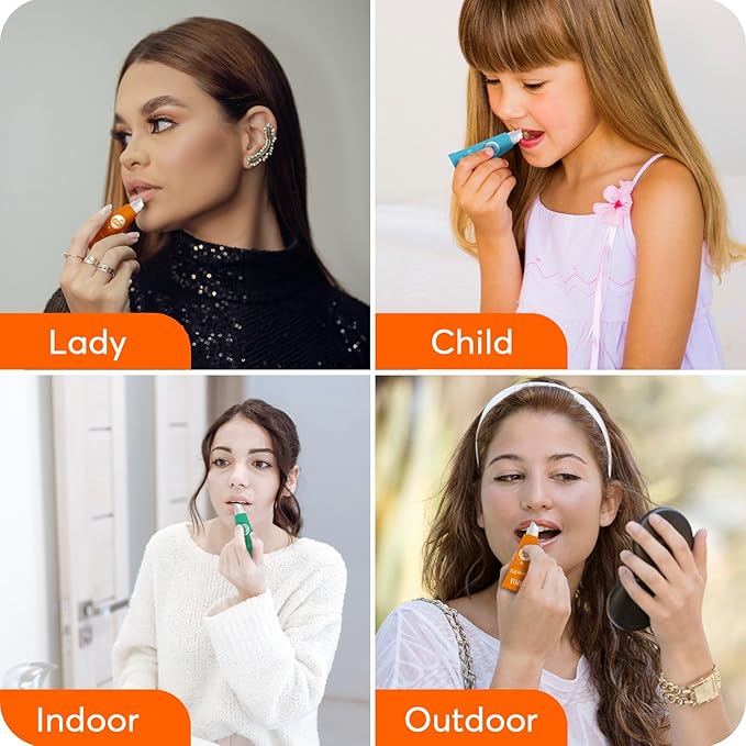 Lip Sunscreen Moisturizing and Repair Package SPF 30 - Summer Long Lasting Moisturized, Smooth and Repaired Lips - 3 Flavors (Pack of 9: 3 moisturizing+ 3 repairing+ 3 SPF) Mother's Day Gifts