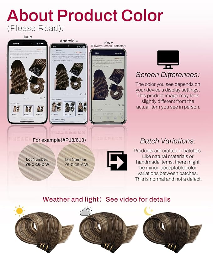 Moresoo 12 inch Real Human Hair Clip in Extensions Dark Brown to Caramel Blonde Balayage Clip in Hair Extensions Brown to Blonde Short Remy 80g/5pcs 12in