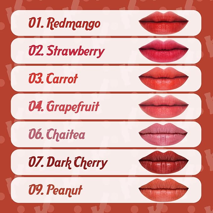 THESAEM Saemmul Mousse Candy Tint #9 Peanut Mousse - High Pigment Matte Finish Long Lasting Lip Stain with Honey Extracts to Hydrate Lips - Weightless & Smudge-Proof, 0.3 fl.oz.