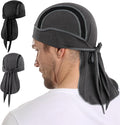 MELASA Do Rag Skull Cap Helmet Liner, Cooling Mesh Bandana Cap, Sweat Dew Rags Head Cover for Men Cycling Motorcycle Running
