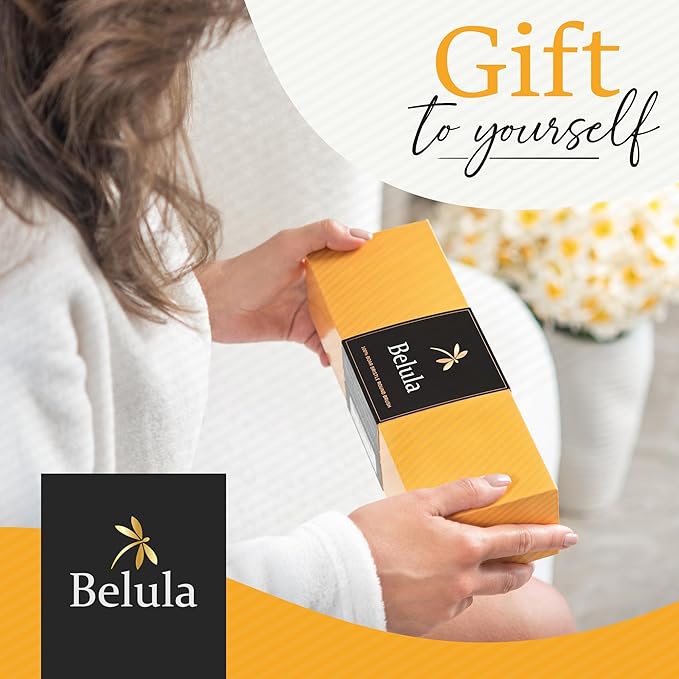 Boar Bristle Round Brush for Blow Out Set by Belula. Round Hair Brush For Blow Drying. Medium 2.4” Wooden Barrel. Hairbrush Ideal to Add Volume and Body. Free 3 x Hair Clips & Travel Bag