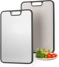 FIRE HIVE Kitchen Stainless Steel Cutting Board,Double-Sided Multi-Functional Cutting Boards,Large Cutting Board Made of Stainless Steel & Platycodon, 16*11 inches Safe Kitchen Cleaning Cutting Boards