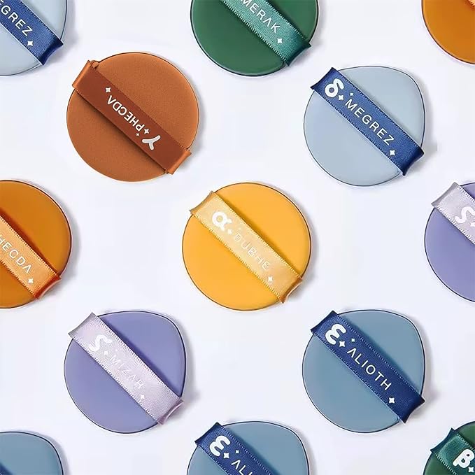 Professional Stainless Steel Makeup Palettes Makeup Spatula set, Makeup Spatula makeup palette Makeup Art Tool For Nail Art Eye Shadow Eyelash Makeup Pigment Blending, with Makeup Powder Puff 2pcs