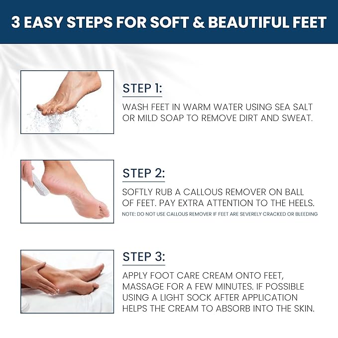 Nordic Care peppermint Foot Care Cream - Intensive Repair Foot Cream With Eucalyptus & peppermint Oil For Dry Feet & Cracked Heels, Foot Care Cream Provide Deep Hydration | (6 oz, Pack of 1)