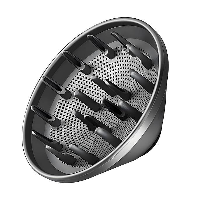 Hair Diffuser Attachment Nozzles for Dyson Supersonic Hair Dryer HD01 HD02 HD03 HD04 HD08 HD15 Tools Accessaries for Flex Style Blow Dryer Styler, Styling Tool for Wavy, Curly, Coily Hair, Black