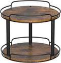 LAMU 12.2'' Wood Lazy Susan Turntable Organizer for Cabinet, 2 Tier Lazy Susan Spice Rack Organizer for Kitchen, Table Top, Countertop, Pantry, Bathroom