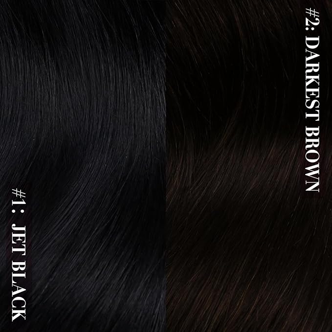 YoungSee Invisible Wire Hair Extensions Real Human Hair Black Wire Human Hair Extensions Jet Black Fish Line Hair Extension for Women 14In 80G