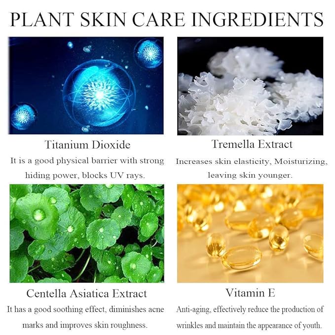 Mushroom Head Air Cushion CC Cream, BB Cream Face Makeup Foundation for Mature Skin Moisturizing Concealer Brighten Long-Lasting, Even Skin Tone for All Skin Types