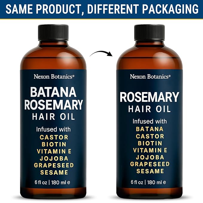 Rosemary Oil for Hair Growth 6 fl oz - Nourishing Blend for Frizz Control, Scalp Refresh & Stronger Hair - Aceite de Romero Para el Cabello - Nexon Botanics
