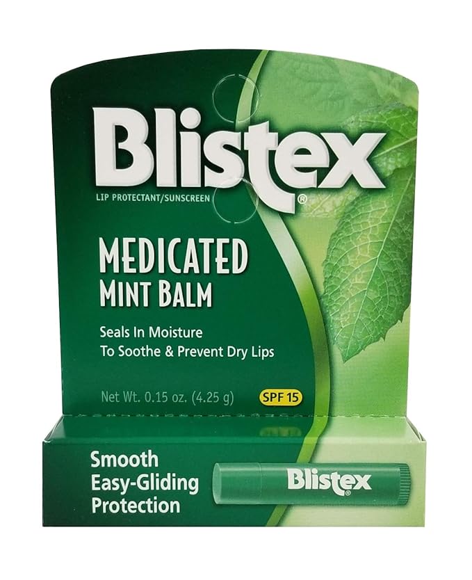 Blistex Medicated Lip Balm, SPF 15, Value Pack, Original 0.15 oz (Pack of 4)