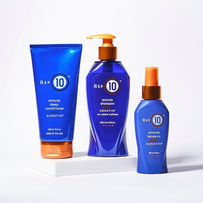 It's a 10 Haircare Miracle Leave-In Plus Keratin, 4 Fl. Oz (Pack of 1)