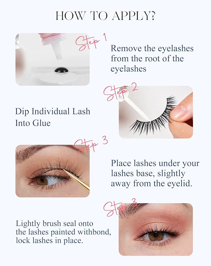 Wispy Lashes Natural Look Flared Strip False Eyelashes Round Eye Lash Soft False Mink Eyelash Fluffy Pack 7 Pairs 15MM D80