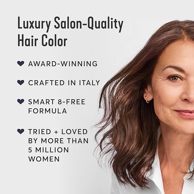 Madison Reed Radiant Hair Color Kit - 5.5NNN Dark Brown with Warm Golden Tones (Modena Brown), 100% Gray Hair Coverage Permanent Hair Dye for Resistant Grays | PPD-Free & Ammonia-Free, 2 Pack