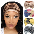 DRESHOW 4 Pack Turban Headbands for Women Wide Vintage Head Wraps Knotted Cute Hair Band Accessories