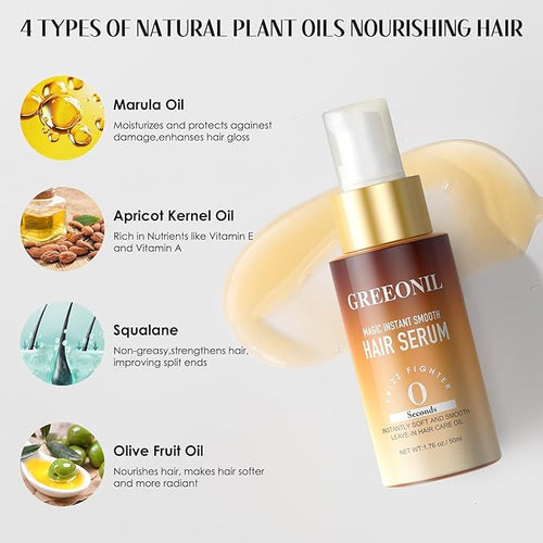 4PCS Hair Serum, Nourishing Treatment for Split Ends and Frizzy Hair
