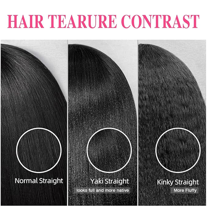 20 Inch Yaki-Straight Clip ins Real Human Hair Affordable Yaki Straight Clip in Human Hair Extensions Brazilian Virgin Hair clip on Hair Extensions 18Clips Per Set 120G
