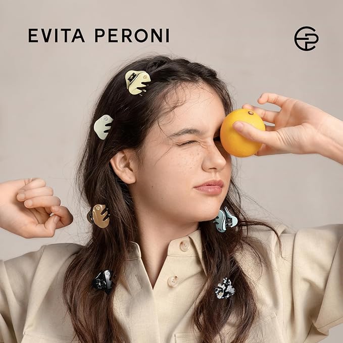EVITA PERONI Small Hair Clips, Mini Hair Clip for Hair, Little Tiny Claw Clips for Women Girls Half Updo, Mint Blue