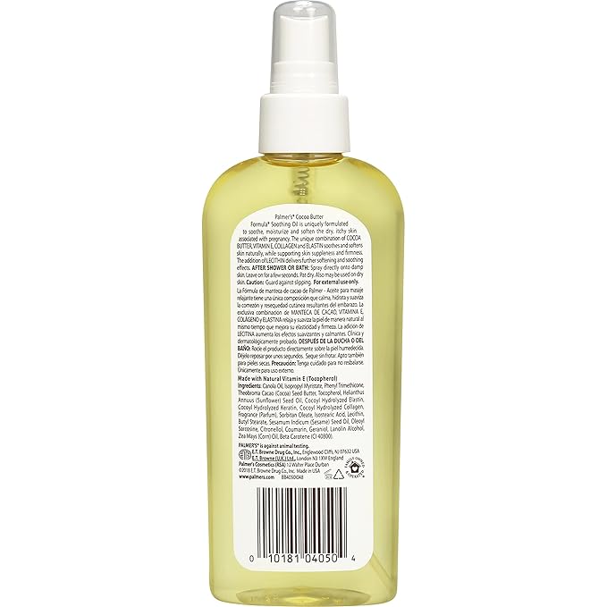 Palmer's Cocoa Butter Formula Massage Lotion For Stretch Marks, Pregnancy Skin Care & Cocoa Butter Formula Soothing Oil with Vitamin E, Dry, Itchy Skin Relief