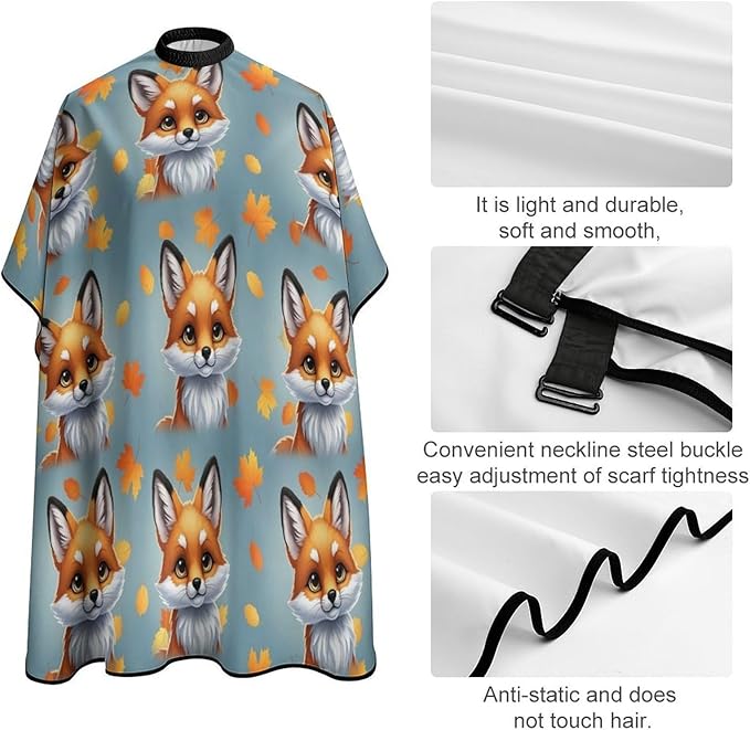 Professional Anti Static Hair Cutting Cape with Elastic Buckle, Waterproof Salon Cape for Coloring/Perming/Styling
