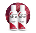 Adore Semi Permanent Hair Color (064 Ruby Red) | Vegan & Cruelty-Free Red Hair Dye | No Ammonia, No Peroxide, No Alcohol | 4 Fl Oz Each (Pack of 2)