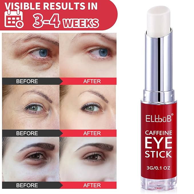 Eye Stick - Anti Wrinkle Eye Cream for Puffy Eyes, Dark Circles, Eye Bags, Crows Feet, Wrinkles,Reduces Wrinkles Saggy Skin Puffy Eyes (Caffeine)