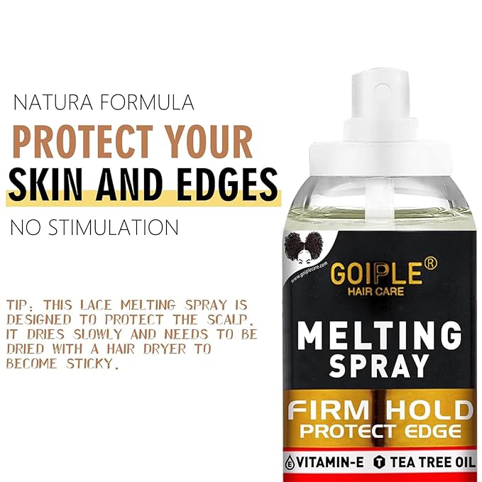 Lace Glue Kit Complete Set with Lace Tint Mousse, Lace Melting Spray Wig Glue for Women's Wigs and Hairpieces - Wig Installation Kit & Tape in Extension Rmover & Cap (Dark Brown)