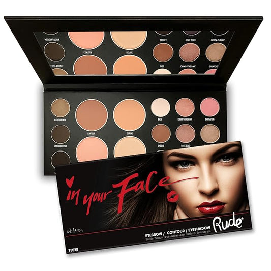 Rude Cosmetics In Your Face 3-in-1 Palette Makeup Women 0.84 oz