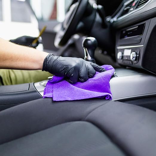 Disposable Medical Black Vinyl Exam Gloves Industrial Gloves - Latex-Free & Powder-Free 100PCS (BK-Medium)