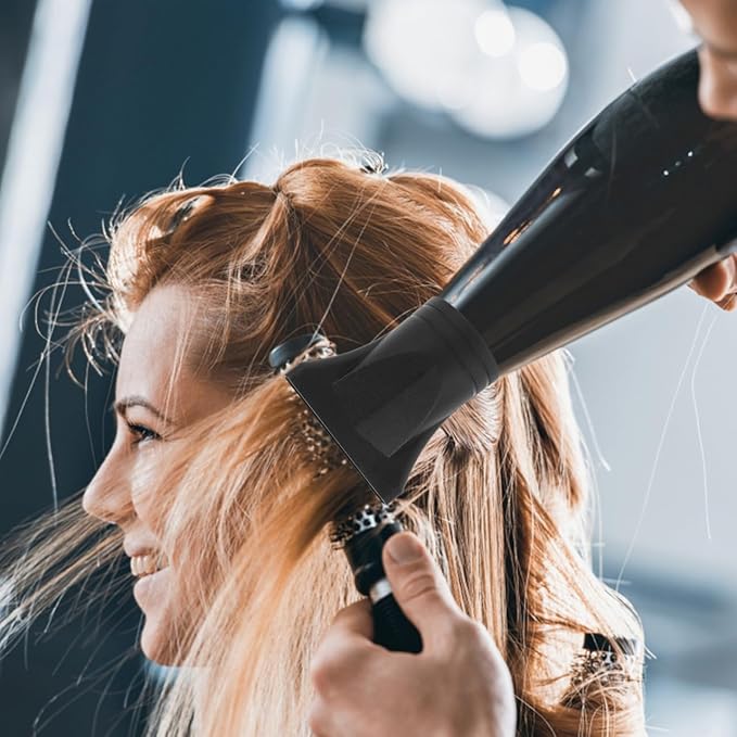 Baluue Universal Hair Dryer Diffuser Nozzle Attachment Plastic Concentrator Blow Dryer Nozzle for 1.77 Inch Diameter Styling Tool Ideal for Home and Salon Use