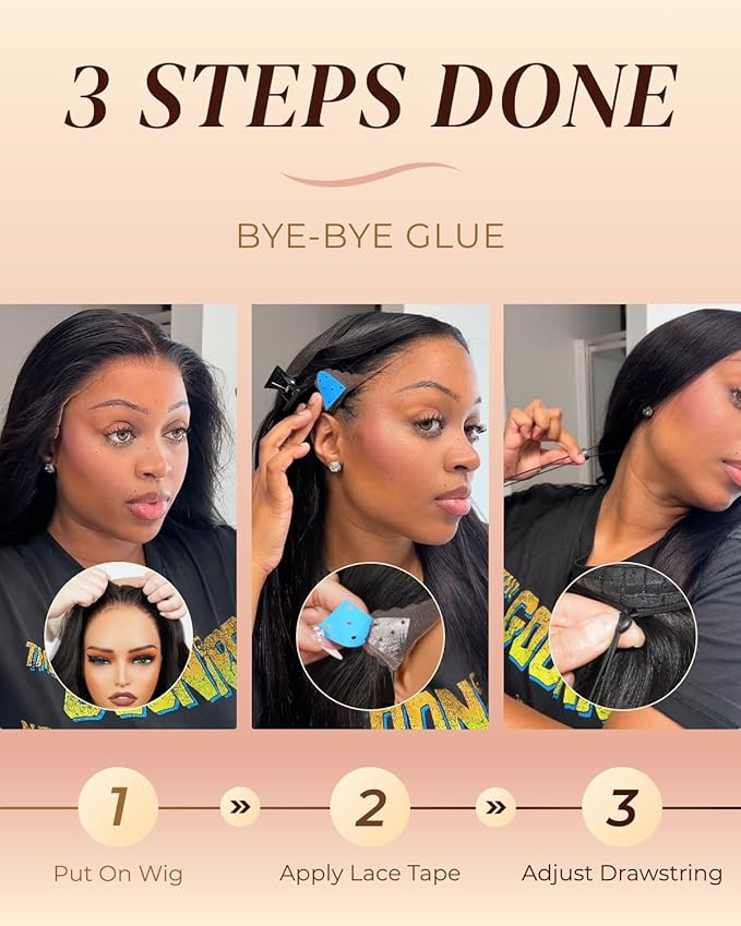Arabella Hair 13x6 Lace Front Wigs Human Hair 210% Density Glueless Wig Human Hair 100% Straight Human Hair Wigs 12A Pre Plucked Pre-Bleached Pre-Cut Glueless Wig (26inch,13x6 Straight Hair)