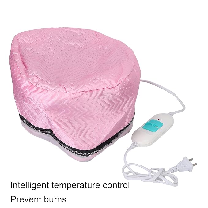 Hair Thermal Treatment Cap, SPA Nourishing Care Hat with Adjustable Temperature Control, Hair Steamer Thermal Heat Deep Conditioning Spa Care for Home Salon