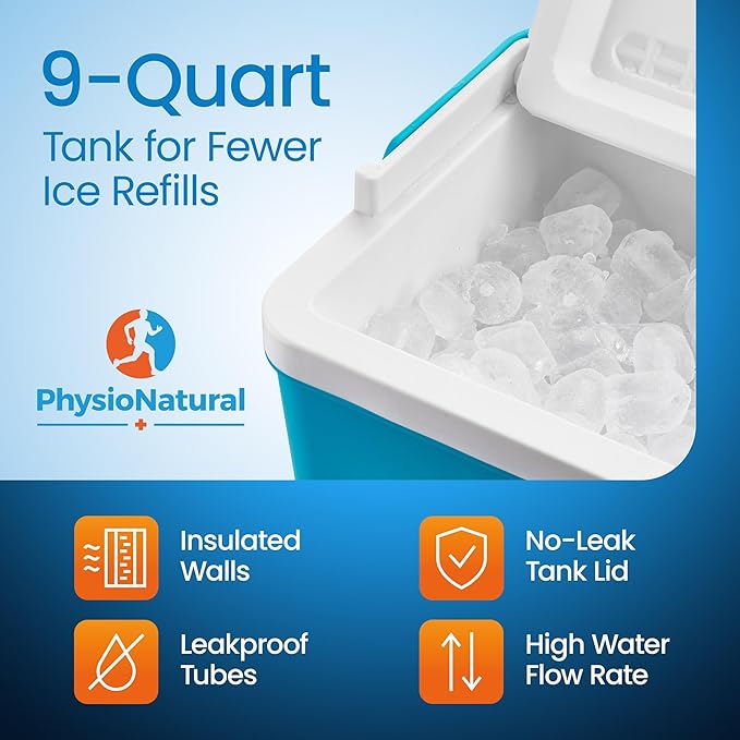 Cold Therapy Machine — Cryotherapy Freeze Kit System — for Post-Surgery Care, ACL, MCL, Swelling, Sprains, and Other Injuries - Wearable, Adjustable Knee Pad — Cooler Pump with Digital Timer
