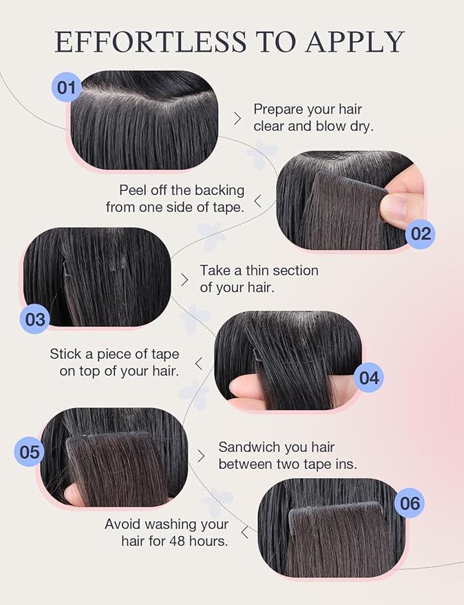 DOORES Invisi Edge Tape in Hair Extensions Human Hair, Dark Blonde Highlighted Bleach Blonde 10 Injection Tape-ins with 10 Classic Tape-ins 50g 18 Inch, Injected Tape in Extensions
