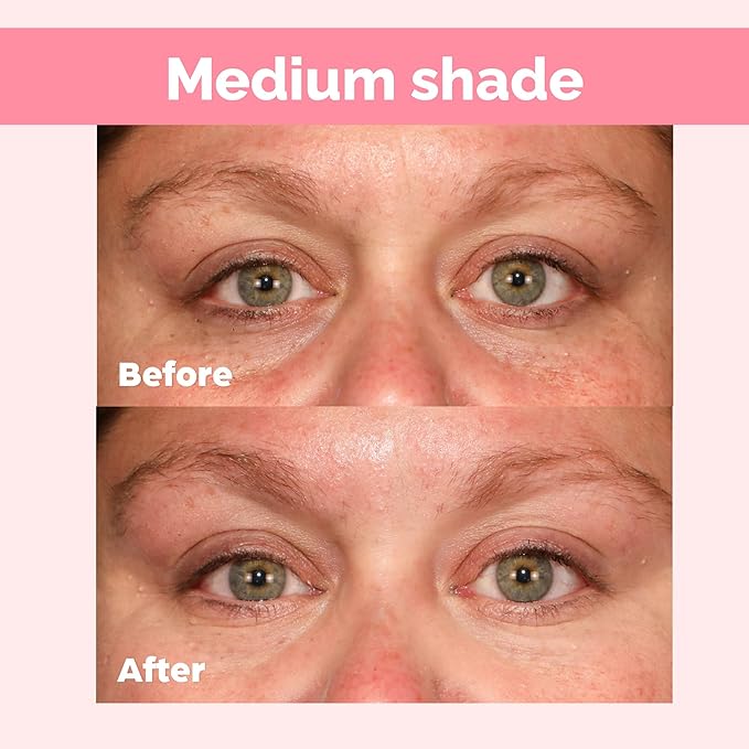 Elizabeth Mott Thank Me Later Under Eye Brightener & Primer – Hydrating Color Corrector for Dark Circles – Lightweight Concealer Base for Mature Skin, Medium Shade 5ml