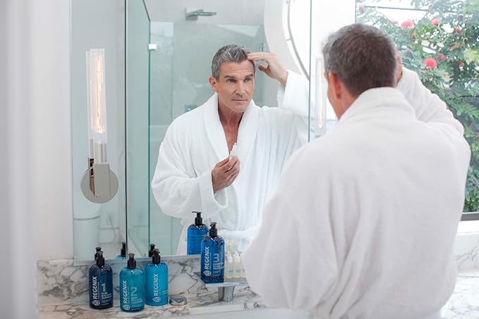 Regenix Starter Kit for Thinning Hair and Dry Scalp | Moisture Balance Shampoo, Deep Follicle Cleanser, Essential Scalp Protectant, Personalized Treatments | Natural Hair and Scalp Care System