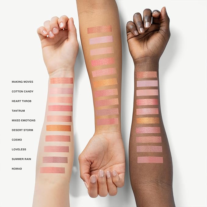 Makeup Powder Blush for cheeks | "Summer Rain" | 4g / 0.141oz | Cruelty-Free, Vegan, Clean Beauty | Buildable & Blendable for Natural, Healthy Glow | Coral, Peach & Golden Hues