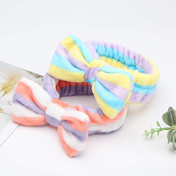 3 otters 8-Pack Spa Headband, Stocking Stuffers for Women Teen Girls, Mom, Girlfriend, Makeup Headband for Washing Face, Skincare, Christmas Spa Gifts Basket Party Supplies