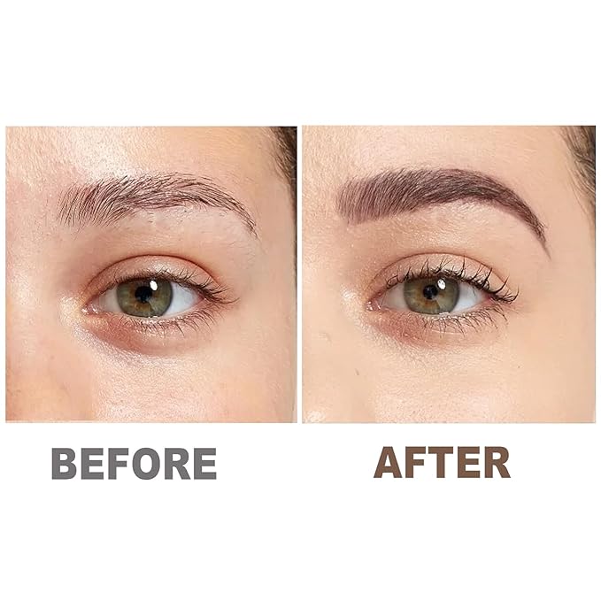Boobeen 2 Pcs Eyebrow Pomade Cream, Waterproof Brow Pomade Gel High Pigmented Long-lasting for Natural Eyebrow Makeup, Suitable for Everyone