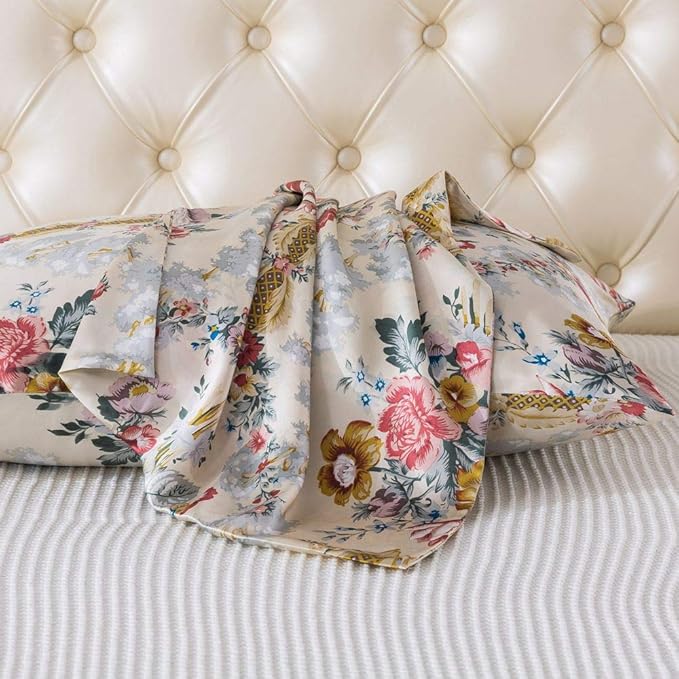SLPBABY Silk Pillowcase for Hair and Skin with Hidden Zipper Print (Queen, Pattern31)