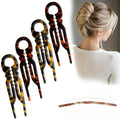 Prestige French Hair Pins - Serrated Anti-Slip Design, Curved Angle for Better Head Fit, New Elegant Hair Accessories for Women, Suitable for All Hair Types（4pcs）