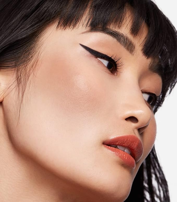 MAKE Beauty Heat Stroke Cream Blush Stick for Cheeks with Natural Hydrating Dewy Finish. Creamy Gel Blush Balm - Shade Baked, Deep Chocolate Brown Cheek Tint