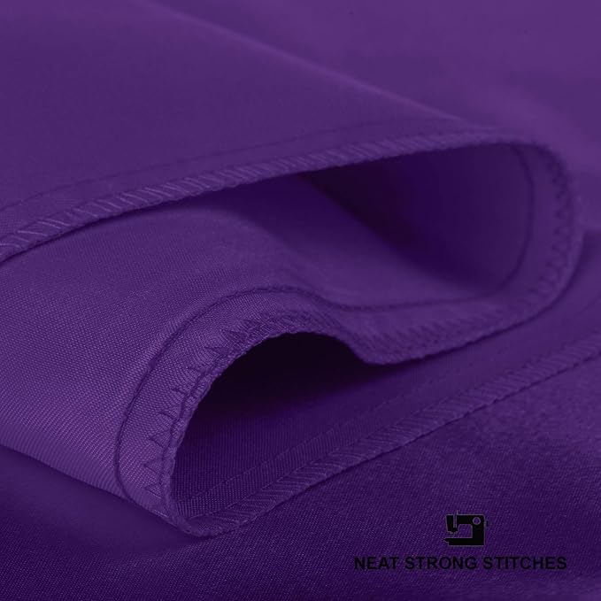 BLISSFORD Purple Satin Pillowcase with Zipper, for Hair and Skin Care, Feels Soft and Cool Like a Silk Pillowcase, Satin Pillow Cases 2 Pack, Slik Pillow Cover, Grape/Purple, Queen Size - Set of 2