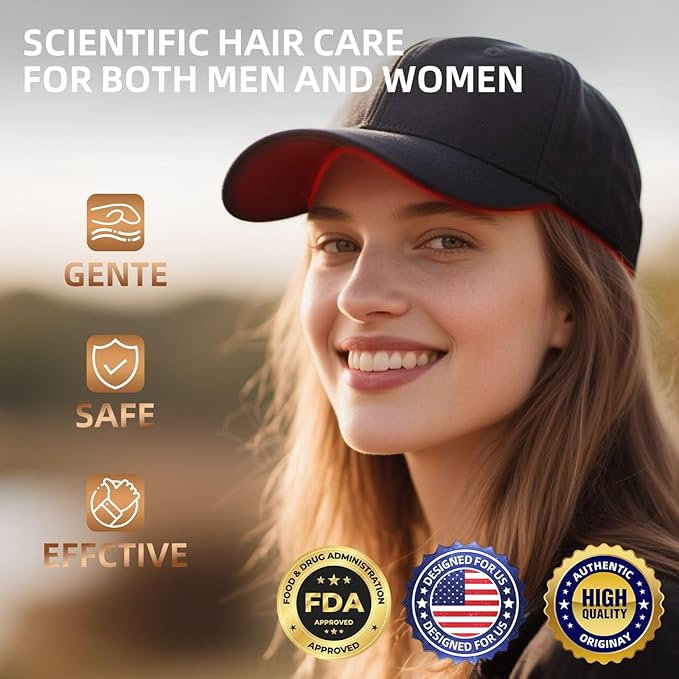 Red Light Therapy for Hair Growth, Quick-Release Panels & Portable Design, Laser Hair Growth Cap, Hair Loss Treatments Hat